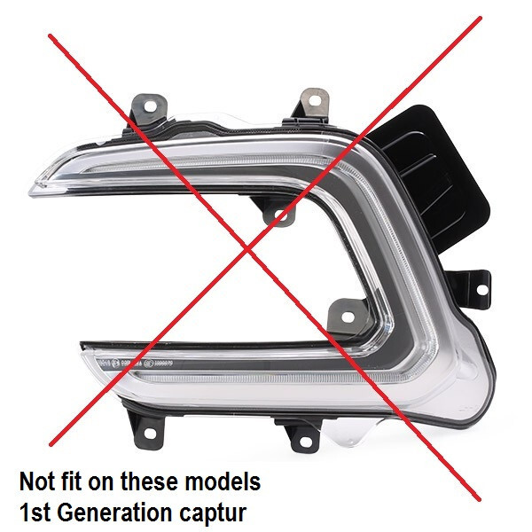 Fits Renault Captur DRL Daytime Running Led Light Front Left 20172023 eBay