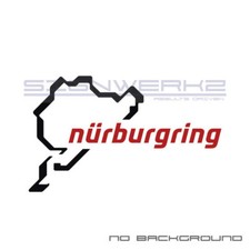 Nurburgring Decal Sticker Track Racing Euro Circuit Raceway Two Color Pair