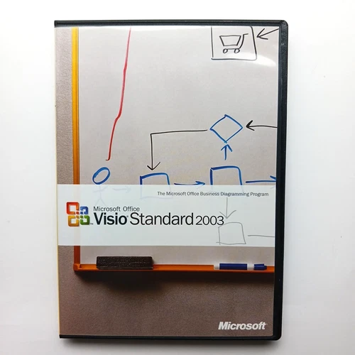 Microsoft Office Visio Standard 2003 Diagramming Program w/Product Key, Manual