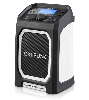 Work Site Radio | USB Rechargeable | DAB+ FM Bluetooth AUX | Similar to Makita