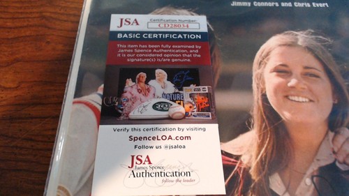 CHRIS EVERT SIGNED SPORTS ILLUSTRATED SWEETHEART OF WIMBLEDON CERT JSA - Picture 5 of 5