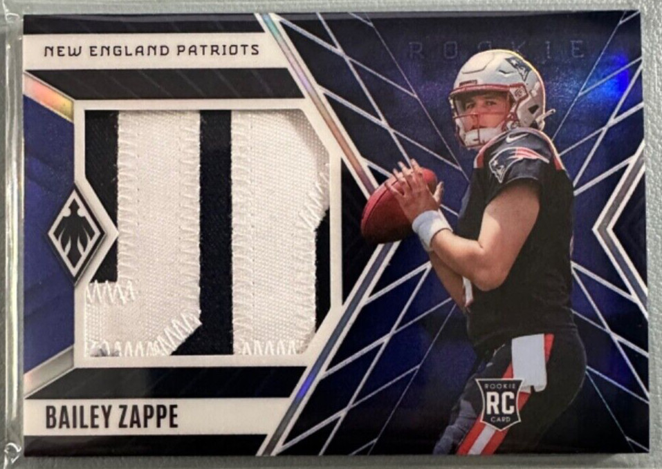 BAILEY ZAPPE 2022 Panini Phoenix Rookie Jumbo Materials Patch Blue Prime 25/25