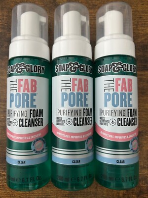 SOAP & GLORY The Fab Pore Purifying Foam Cleanser - 3 Pack