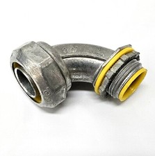 RACO 3543DC Liquidtight 3/4" Die-Cast Zinc Insulated Throat 90  Connector