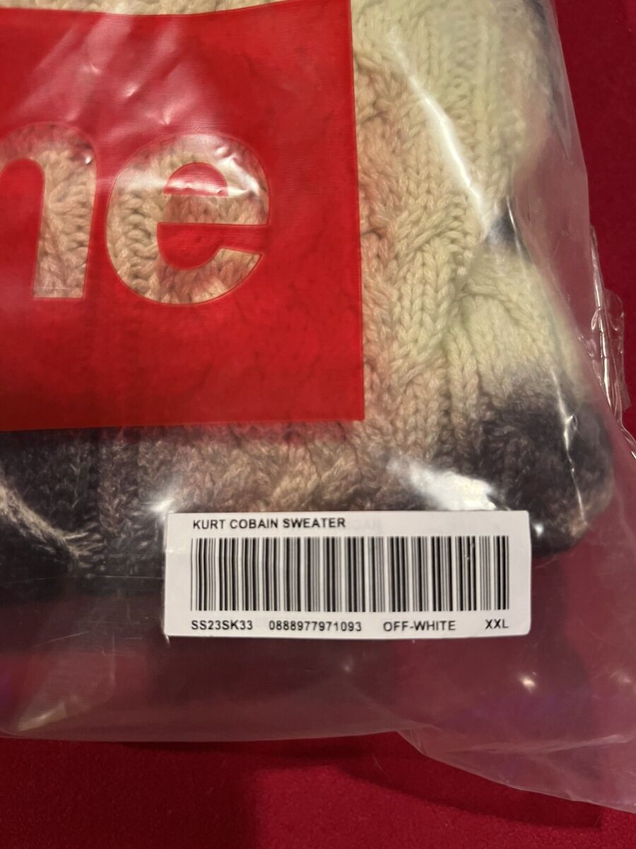 Supreme Kurt Cobain Sweater XXL SS23W15 Ultra Rare Same Day Supreme Kurt Cobain Sweater XXL SS23W15 Ultra Rare Same Day
