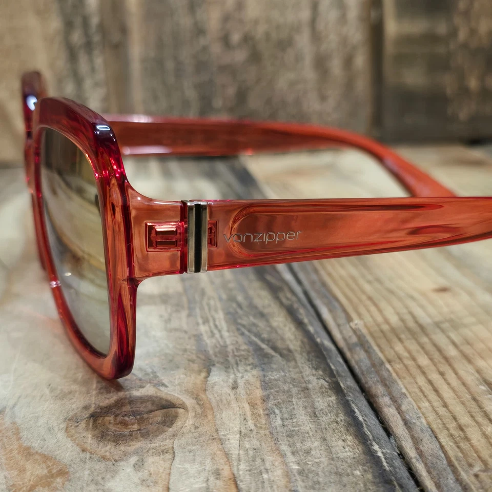 GAFAS DE SOL VONZIPPER MUÑECAS MUJER ROJO TRANSLÚCIDO SATINADO/ORO CROMO LENTE MED/LRG Foto 4 de 4