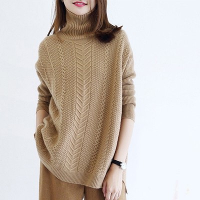 high neck woolen blouse