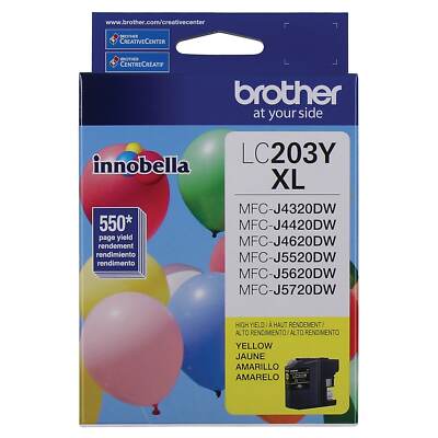 Brother LC 203 Yellow Ink Cartridge High Yield (LC203YS) 1106362
