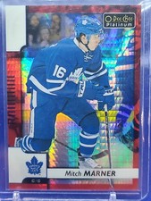 2017-18 OPC Platinum RED PRISM Mitch Marner / 199 Toronto Maple Leafs 