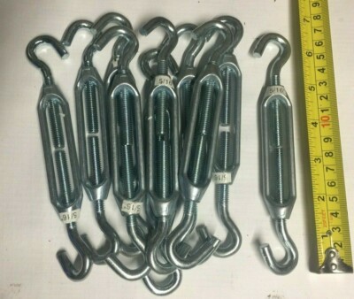 10 pc Turnbuckle Turn buckle Hook x Hook 5/16''  