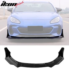 Fits 22-25 Subaru BRZ ZD8 JDM Style 5PCS Front Bumper Lip Winglet PP Gloss Black