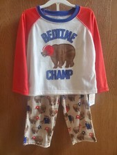 NWT Size 3T Just One You by Carter's Bedtime Champ Bear 2 pc pajama set