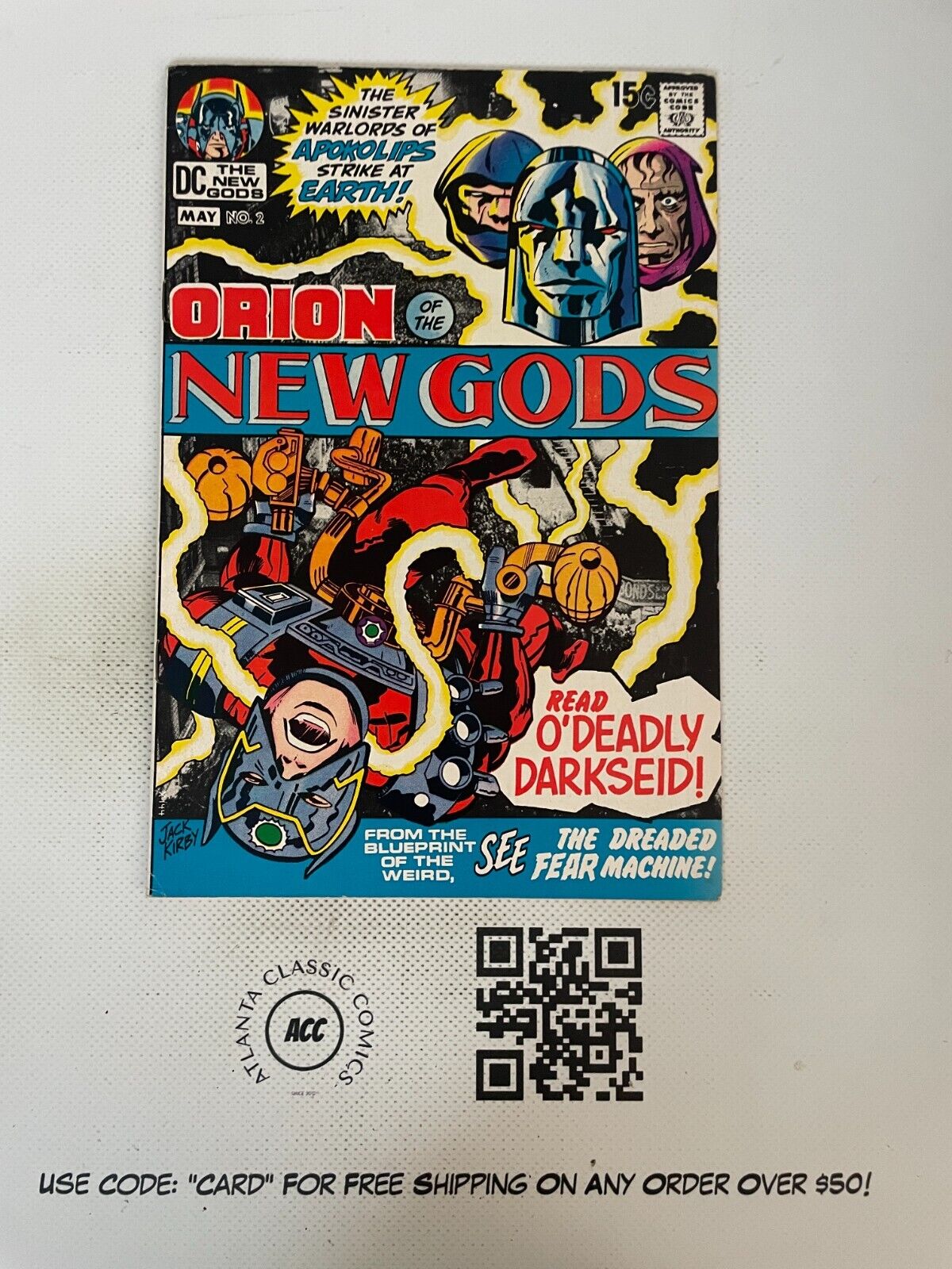 New Gods # 2 VF/NM DC Comic Book Orion Darkseid Jack Kirby Apokolips 18 SM15
