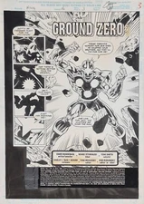 Nova #16 Title Page #3 Original Art Chris Marrinan Mark Stegbauer 1995 Marvel