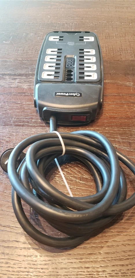 CYBERPOWER SYSTEMS P1008T USA CSP1008T CSP1008T SURGE PROTECTOR 10OUT TESTED - Image 3 of 4