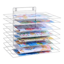 Art Drying Rack for Classroom 8-Tier Organizer with Removable Shelves Dur...