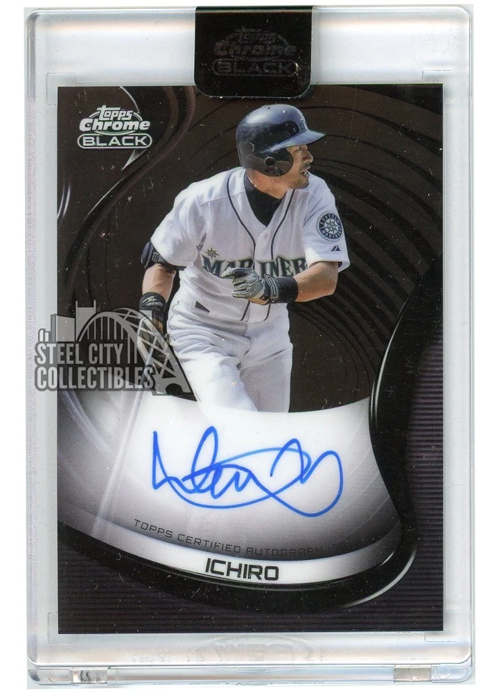 Topps Ichiro Suzuki Autographed Baseball Sports Trading Cards