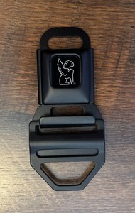 Chome Industries 2” to 1" Black Chrome Seatbelt Buckle, Excellent Condition