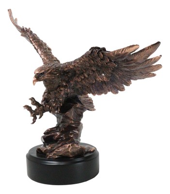 Wings Of Glory King of The Skies Majestic Bald Eagle Soaring Figurine With Base