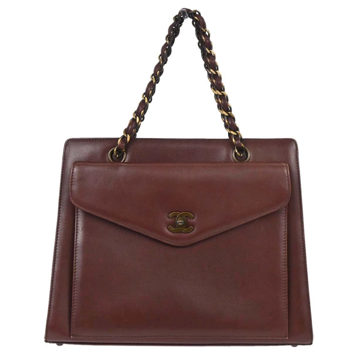 CHANEL ブラウンレザートートバッグ CHANEL Tote Brown Bags & Handbags for Women for sale | eBay