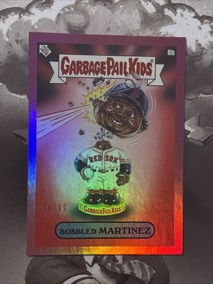 2023 MLB x GPK: Series 3 #8b Pedro Bobbled Martinez Pink Foil /99