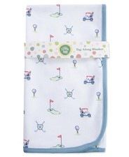 Blankets for Baby Boys' Swaddling Receiving Blanket, Blue Golf Club, 30 x 27 ...