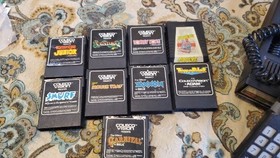 ColecoVision Console and 10 Game cartridges: Zaxxon, Time Pilot, Popeye...