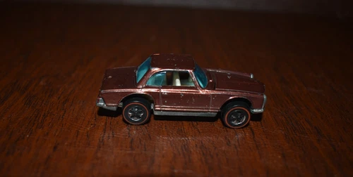 Hot Wheels Redline Mercedes Benz 280sl Car 1969 Copper White Int. Hong Kong (J)