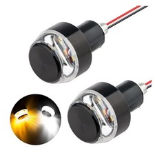 2PCS Motorcycle Turn Signal Light, 12 LEDs Turn Signal Indicator Lamp, Amber