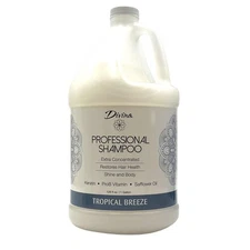 Divina Tropical Breeze Restore Keratin ProB Vita Safflower Oil Shampoo Gallon