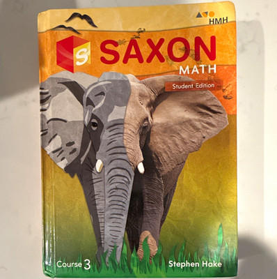 HMH Saxon Math Course 3 Student Edition Hardcover Textbook Stephen Hake