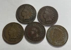 1890 1897 1901 1904 1908 Indian Head Cent Lot of 5