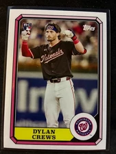 2025 Topps Archives Boardwalk and Baseball Dylan Crews RC Nationals #87BB-4