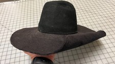 Chapeau noir repro 17ème style "Cavalier" - large bord. Hatcrafters, taille 7 1/4