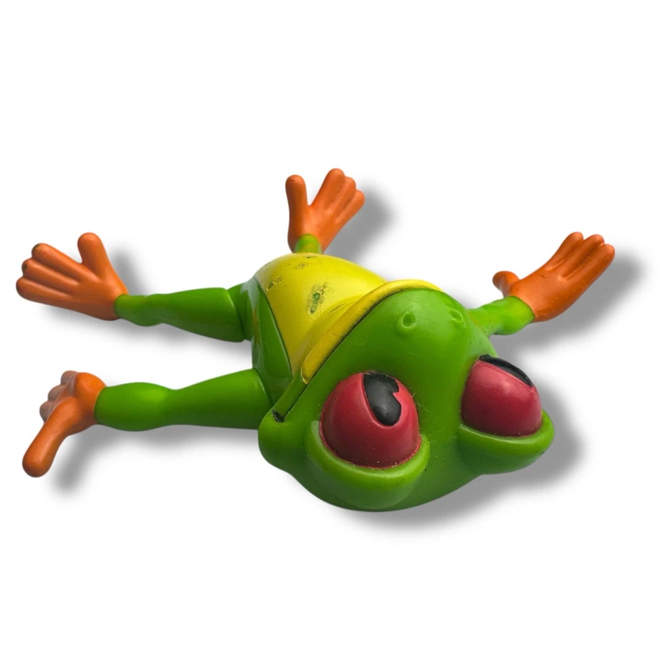 Vintage 2004 Rainforest Cafe Cha Cha Tree Frog PVC Figure Toy 3" - Image 2 of 3