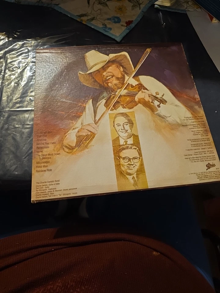 The Charlie Daniels Band Million Mile Reflections LP 1979 Epic Records UNGRADED - Image 2 of 4