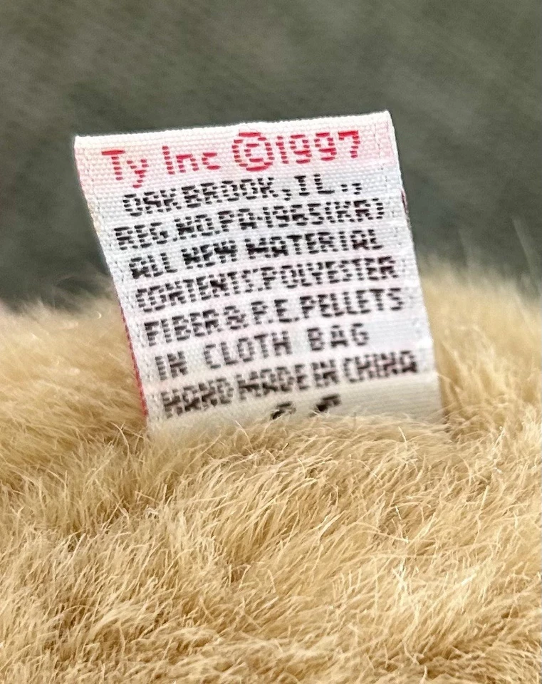 TY 10" VINTAGE CLASSIC SAHARA THE LION SOFT TOY PLUSH BEANIE 1997 - Image 2 of 4