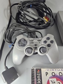 Sony PlayStation 1 PS1 Console Bundle 2 Controllers 2 Games SCPH-7501 Tested 