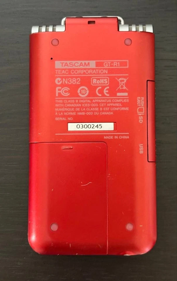 TASCAM GT-R1 Portable Digital Recorder Red – Tested & Working - Image 2 of 3