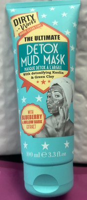 DIRTY WORKS THE ULTIMATE DETOX MUD MASK W,BLUEBERRY&WILLOW BARK EXTRACT 3.3FLOZ