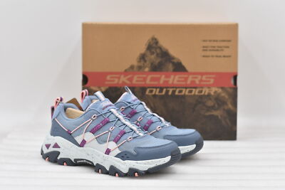 Women's Skechers D'Lites Hiker - Hillock Sneaker   Size 7   Slate/Pink