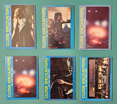 Close Encounters of the Third Kind - Trading Cards -1977 Wonder Bread - Set of 6