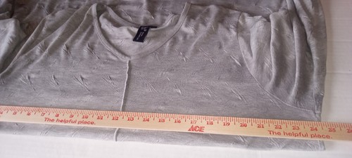 Focus Casual Life Tunic Women's XL Solid Gray Oversized Lagenlook Comfy Casual - Picture 7 of 10