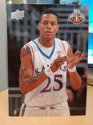 08-09 BRANDON RUSH UPPER DECK #229 ROOKIE KANSAS JAYHAWKS GOLDEN
