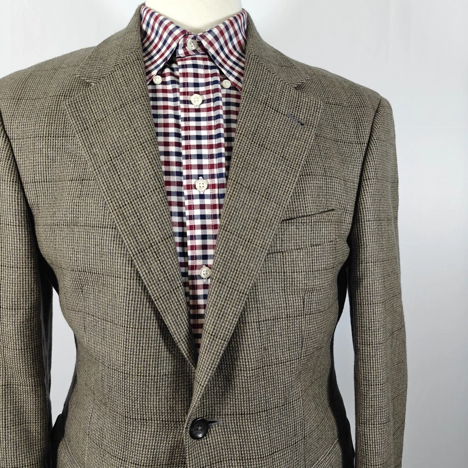 Abrigo Blazer Deportivo Oscar De La Renta Para Hombre Dos Botones Lana Cachemira Talla 40S Foto 4 de 4