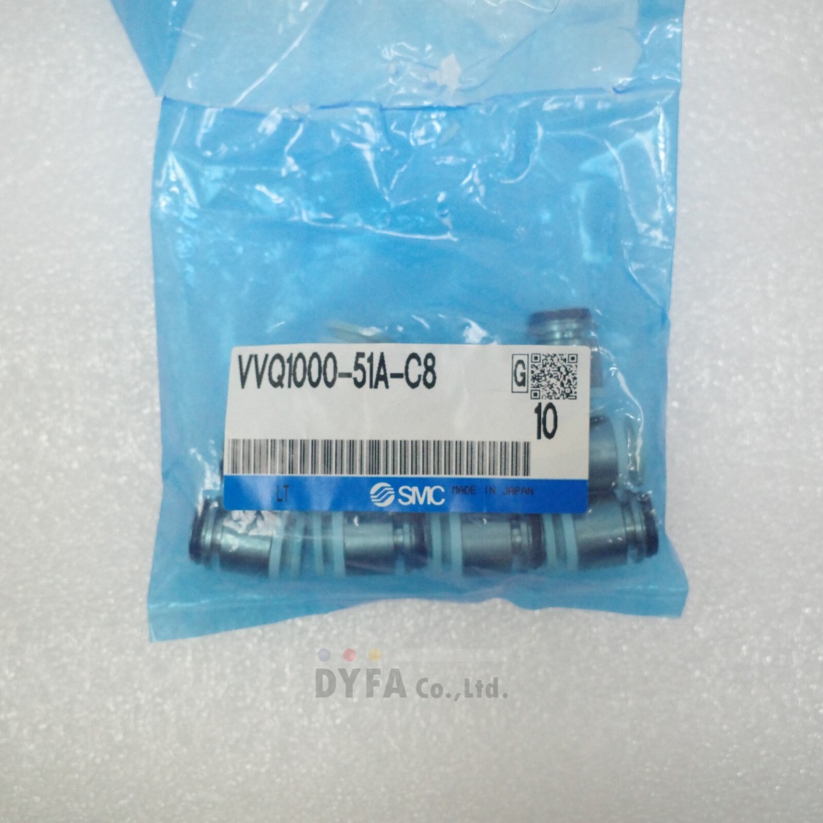 SMC Lot of 10 Genuine New VVQ1000-51A-C8 VV5Q*Manifold Fitting VLV