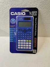 BLUE Casio Scientific Calculator FX-300ES PLUS-BU 2nd Edition ACT SAT PSAT *NEW*
