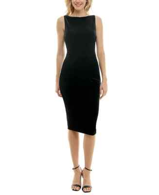 ribbed jersey midi dress Evie Ribbed-Knit Jersey Dress