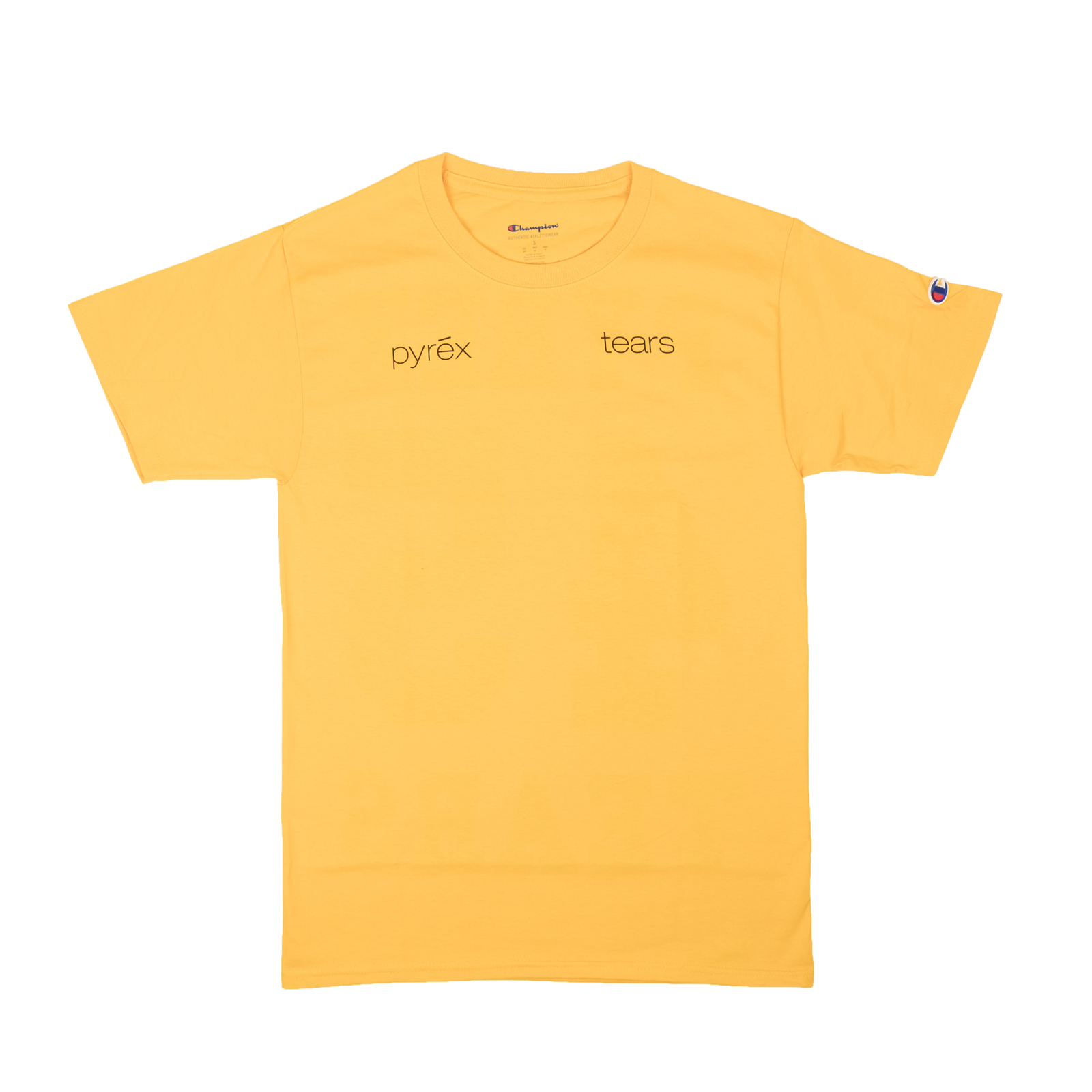 Желтая футболка с коротким рукавом NWT DENIM TEARS X Pyrex, размер M