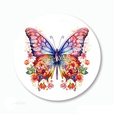 Stunning Floral Butterfly Favors Scrapbook Stickers Butterfly Envelope Seals